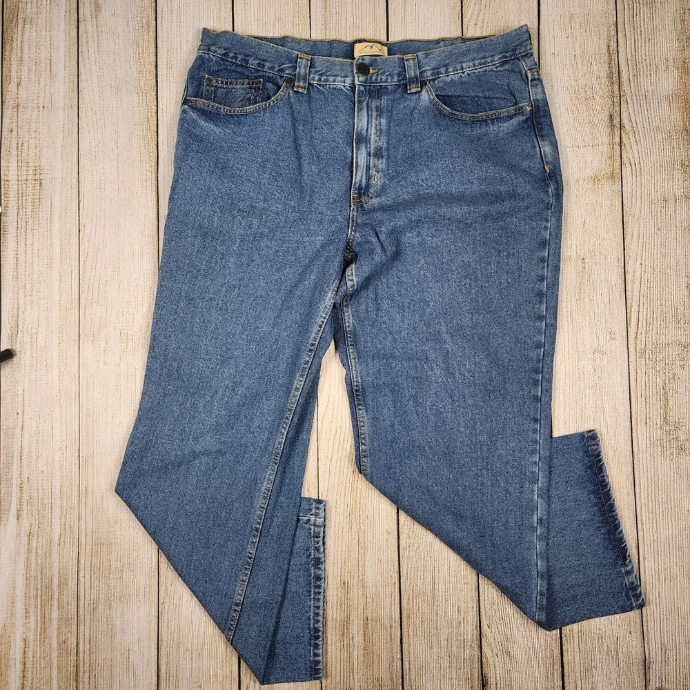 Blue Mountain Jeans Men's Size 40x30 Blue‎ 5-Pocket Relaxed Fit NWT Denim
